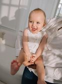 Babygro baunilha com estampado de animais em dupla gaze de algodão FULOUIS / 23E0CGY1BAR114