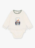 Body-t-shirt baunilha de mangas compridas com padrão de trator e animais GABORICE / 23H1BG71BOD114