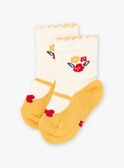 Meias com padrão de babies e flores bebé menina BAELAYA / 21H4BF51SOQ001