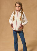 Pink copper SLEEVELESS JACKET MRODOETTE / 25E2PF31GTVK007