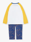 Pijama azul-real e amarelo em jersey GRUAGE / 23H5PG12PYJ001