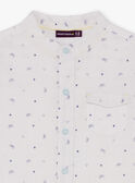 Camisa branca e azul com estampado bicicleta menino TYWOLAGE / 20E3PGZ2CHM000