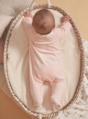 Babygro rosa-claro em veludo LORETTE / 24H0NF11GRED322