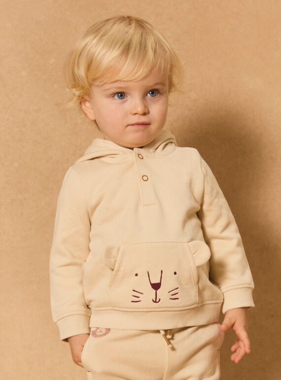 Sweatshirt com capuz e rosto de animal MAADRIEN / 25E1BG71JGH114