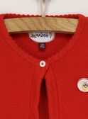 Cardigan vermelho RAFULIETTE / 19E2PFC1CARF505