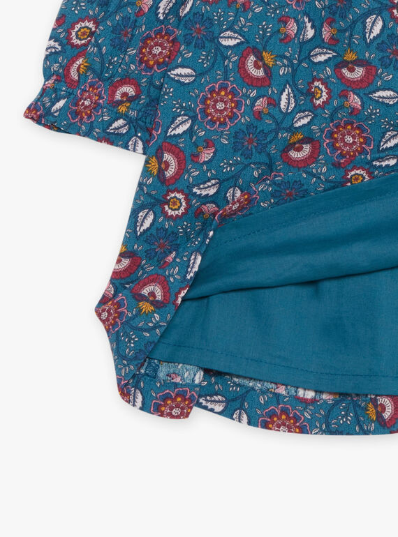 Vestido azul-pato com estampado florido DAMAURINE / 22H1BFU1ROB714