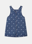 Vestido jardineira de ganga floral MABERTILLE / 25E1BF71CHSK005