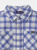Camisa aos quadrados azul MEMINAGE / 25E3PG81CHM001