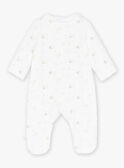 Babygro-pijama cru em veludo com estampado nuvem e lua KORNEL / 24E0NM21GRE000